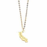 California State Necklace (Gold)