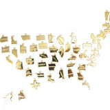 California State Necklace (Gold)