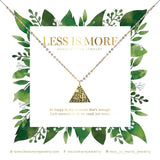 Triangle Dessert Necklace (Gold)