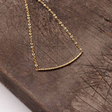 Gold Vermeil Smile Necklace (Gold or Silver)