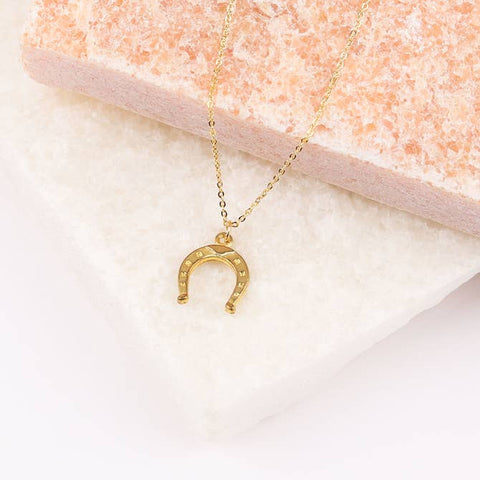 Horseshoes Necklace (Gold)