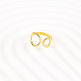 Polar Ring - Raw Brass Adjustable Ring Design for Daily Use