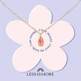 Single Sunstone Drop Necklace (Gold or Silver)