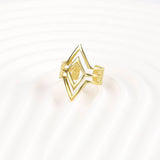 Edged Ring Raw Brass Jewelry, Gorgeous Statement Ring for Women