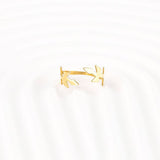 Laurel Wreath Brass Adjustable Ring, Fashion Jewelry for Women