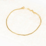 18k Gold-plated Dainty Box Chain Bracelet