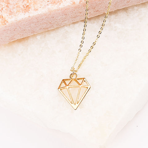 18k Gold Diamond Necklace, jewelry for women, gift ideas for her, buy necklaces wholesale