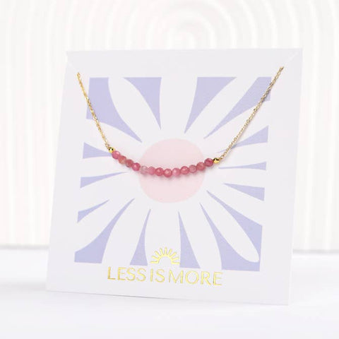 Pink Jade Smile (Gold or Silver)