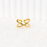 Textured Infinity Ring