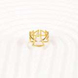 Buy Arrow Raw Brass Adjustable Ring Online, Stackable Rings for Sale, Free size Ring for women