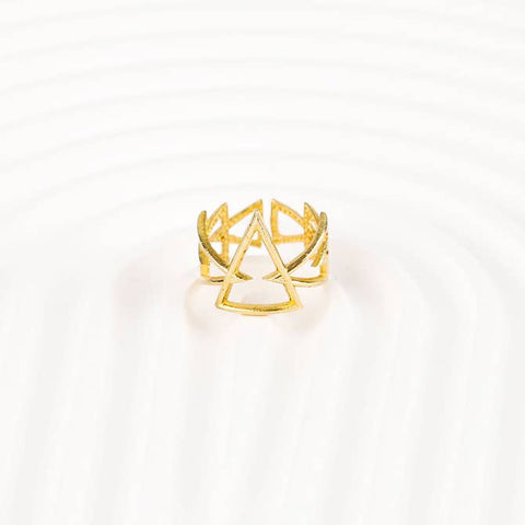 Buy Arrow Raw Brass Adjustable Ring Online, Stackable Rings for Sale, Free size Ring for women