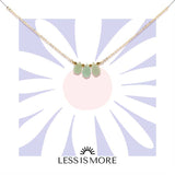 Triple Amazonite Drop Necklace (Gold or Silver)