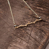 Twig Necklace (Gold)