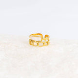 Buy Chain Swirl Ring 18k Gold Plated, Adjustable Vintage Rings For Women