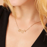 18k Gold Honeycomb Necklace