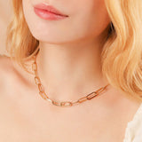 18k Gold Plated Chain Necklace 18in Anti-tarnish