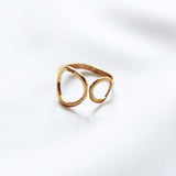 Polar Ring - Raw Brass Adjustable Ring Design for Daily Use