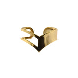 Raw brass Haft Filled Chevron Ring for sale, Fashion Rings for Ladies, Great gift for women