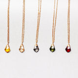 Black Diamond Baroque Swarovski Necklace (Gold or Silver)