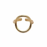 Raw Brass Karma Ring for sale, Adjustable Brass Ring for Women, Unique Jewelry Gift Ideas, modern minimalist accessories for daily use