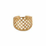 Raw brass mesh ring for sale