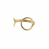 Polar Ring - Raw Brass Adjustable Ring Design for Daily Use