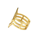 Edged Ring for sale, Edged Ring Raw Brass Jewelry, Gorgeous Statement Ring for Women