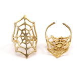 Spider Web Ring, Simple Raw Brass Ring for Sale Online, Women Gift Ideas